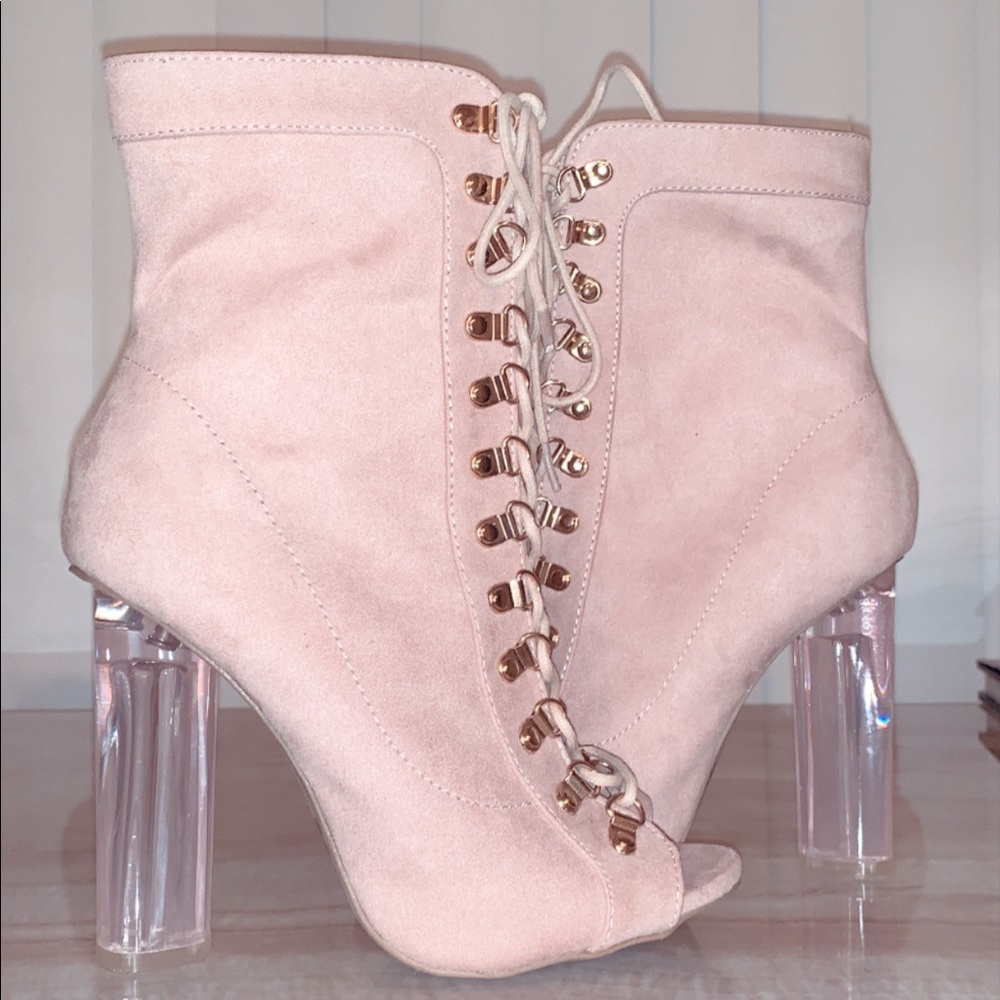 Laced up booties